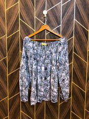 Western Top Chiffon – Large Size (Chest: 21 , Length: 27 )