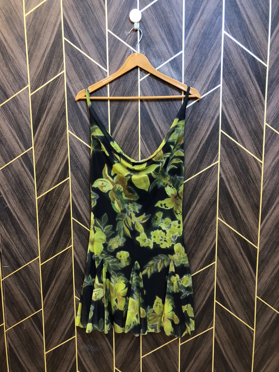 Mini Dress Net Jersey Medium Size Chest 19 Length 36