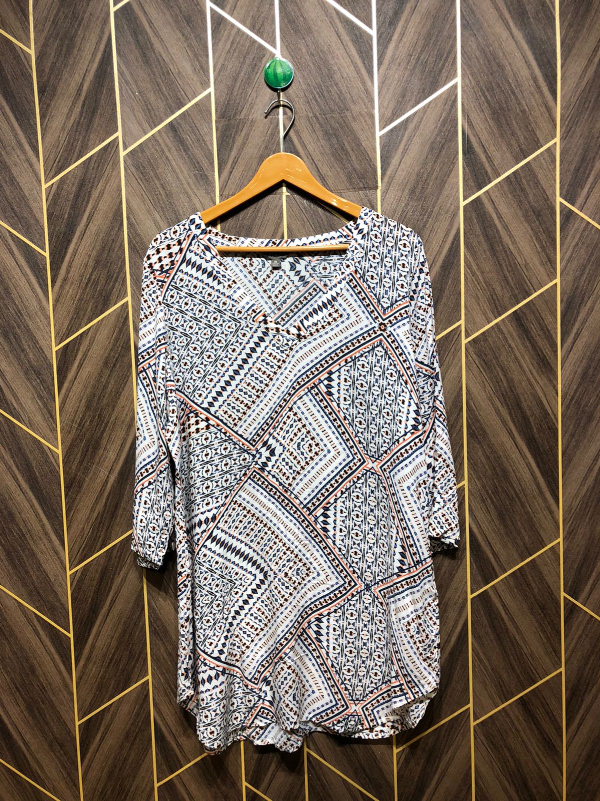 Women Long Shirt Linen X Large | Chest 22  | Length 35