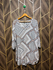 Women Long Shirt Linen X Large | Chest 22  | Length 35