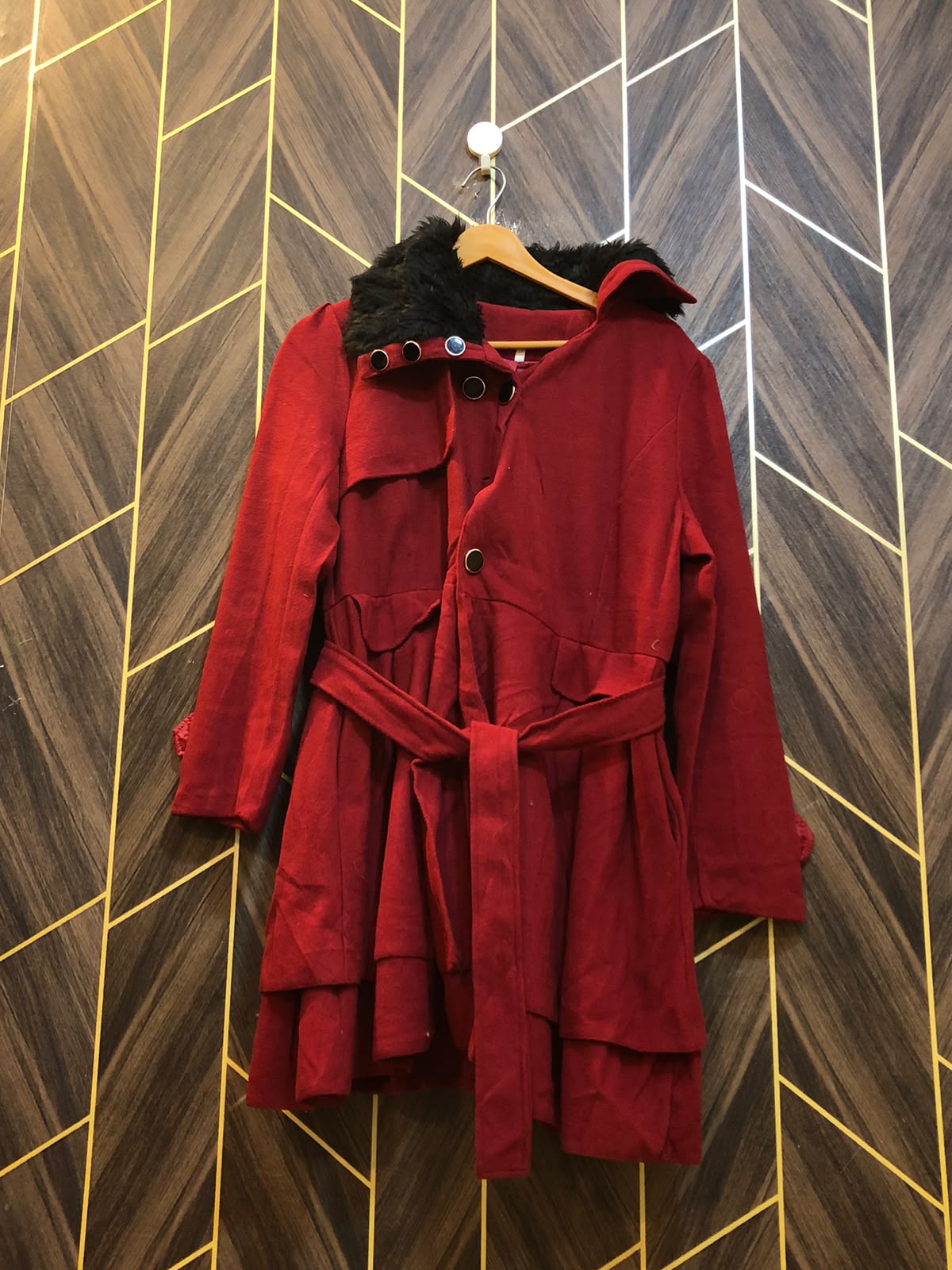 Women Wool Coat Large | Size | Chest 20 | Length 31