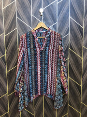 Western Top Chiffon (See Through) – Large Size (Chest: 21 , Length: 28 )