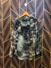 Western Top Chiffon (See Through) – Small Size (Chest: 18, Length: 28  )
