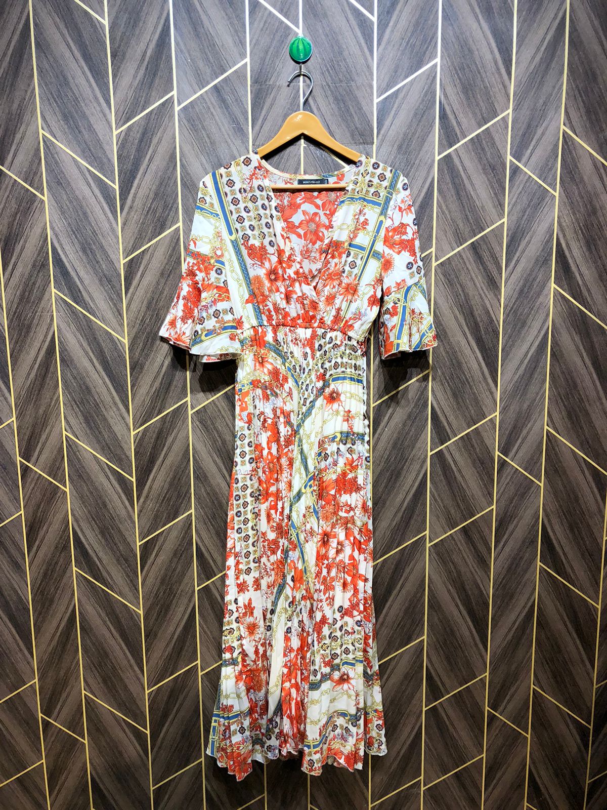 Western Long Maxi Chiffon Small | Size | Chest 18 | Length 54