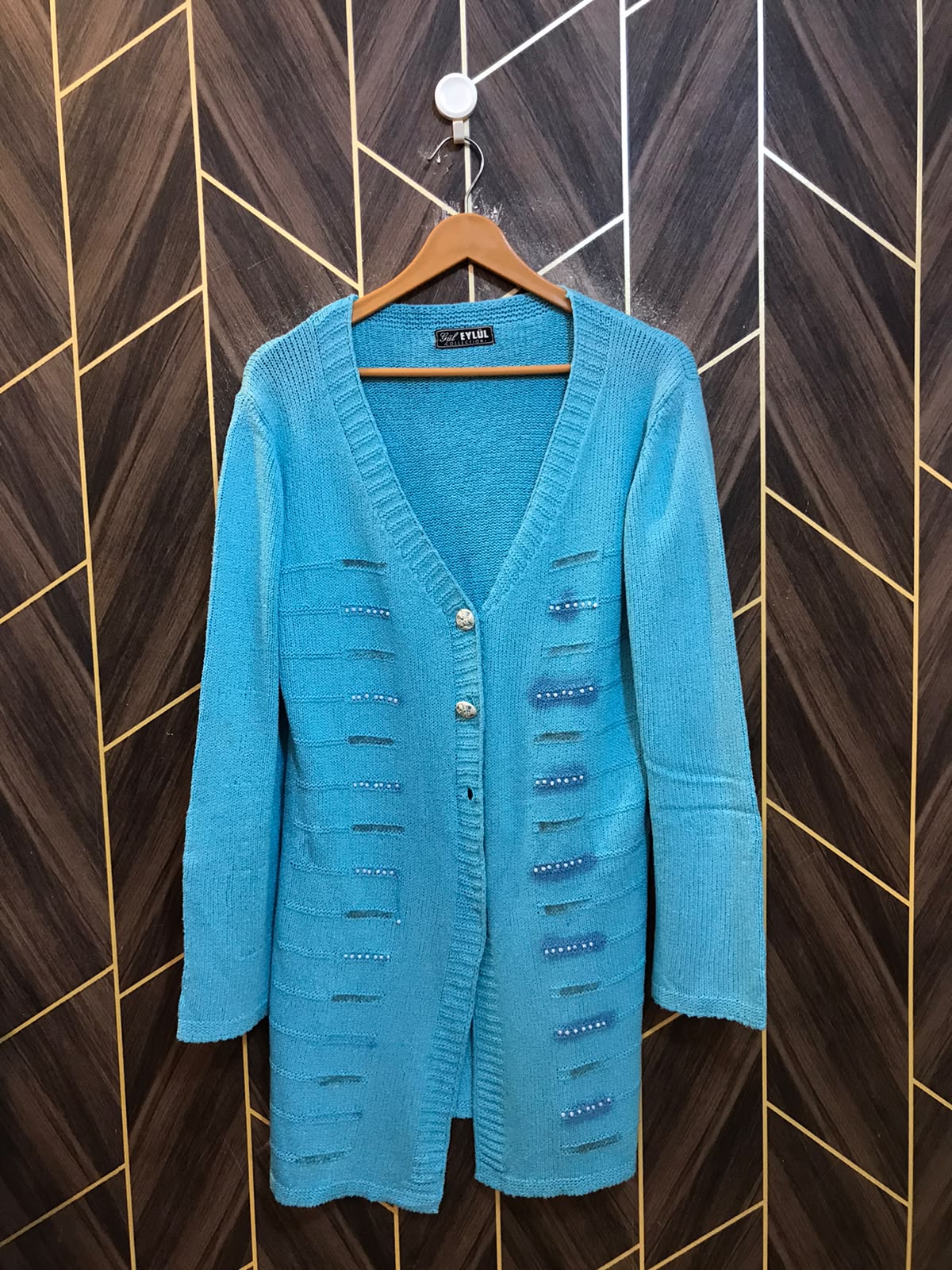 Women Wool Cardigan Sweater Medium | Size | Chest 19 | Length 36
