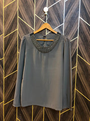 Western Top Chiffon (See Through) – Medium Size (Chest: 19, Length: 25  )