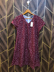 Mini Dress Silk Large Size Chest 20 Length 39