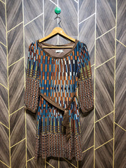 Women Long Shirt Chiffon Small | Chest 18 | Length 36