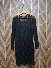 Women Long Shirt Net  Jersey Small | Chest 18 | Length 37