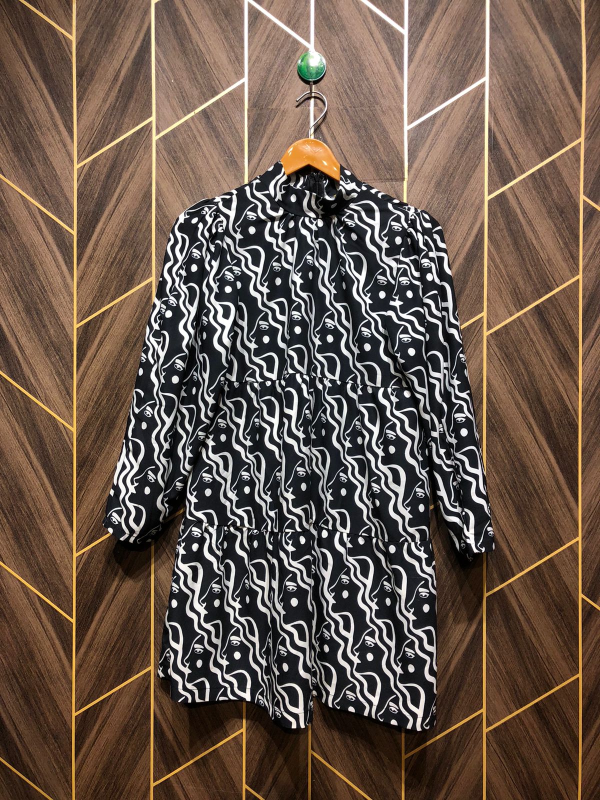 Women Long Shirt Chiffon Small | Chest 18 | Length 33