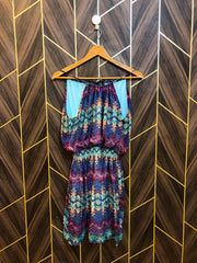 Mini Dress Chiffon Medium Size Chest 19 Length 35