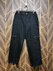 Women Wide Leg Cargo Jeans Medium to Large | Waist 32  –34 | Length 39