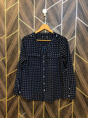 Western Top Chiffon – Large Size (Chest: 20, Length:26 )