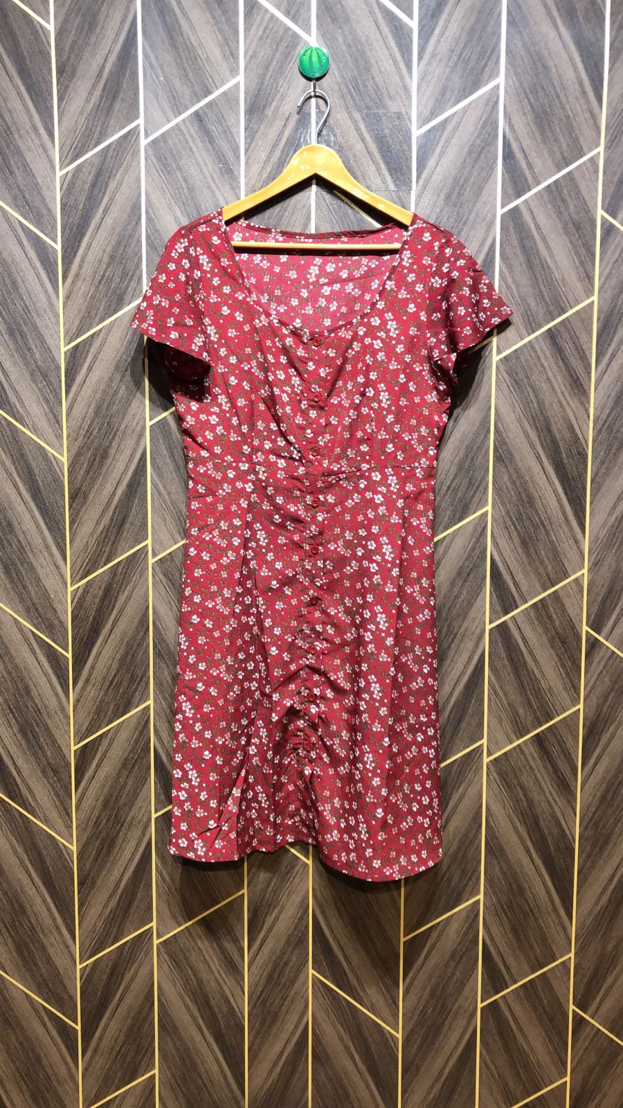 Mini Dress Chiffon Small Size Chest 19 Length 38