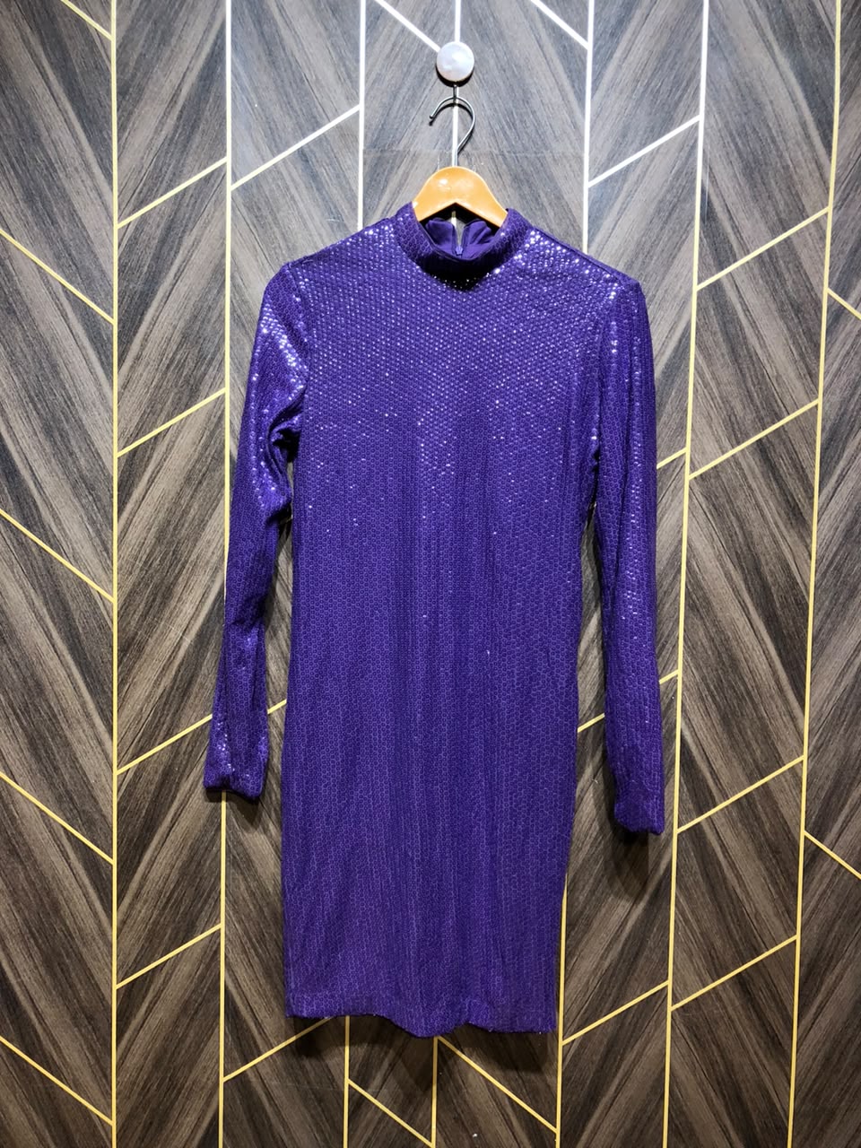 Mini Party Dress Jersey Small Size Chest 18 Length 36