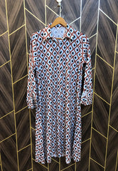 Western Long Maxi Silk Small | Size | Chest 18 | Length 42