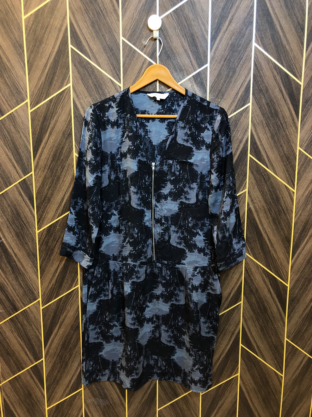 Women Long Shirt Chiffon Small | Chest 18 | Length 36