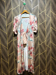 Western Long Maxi Silk shrug   X Small | Size | Chest 17 | Length 48
