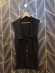 Women Wool Cardigan Sweater X Small | Size | Chest 17 | Length 31