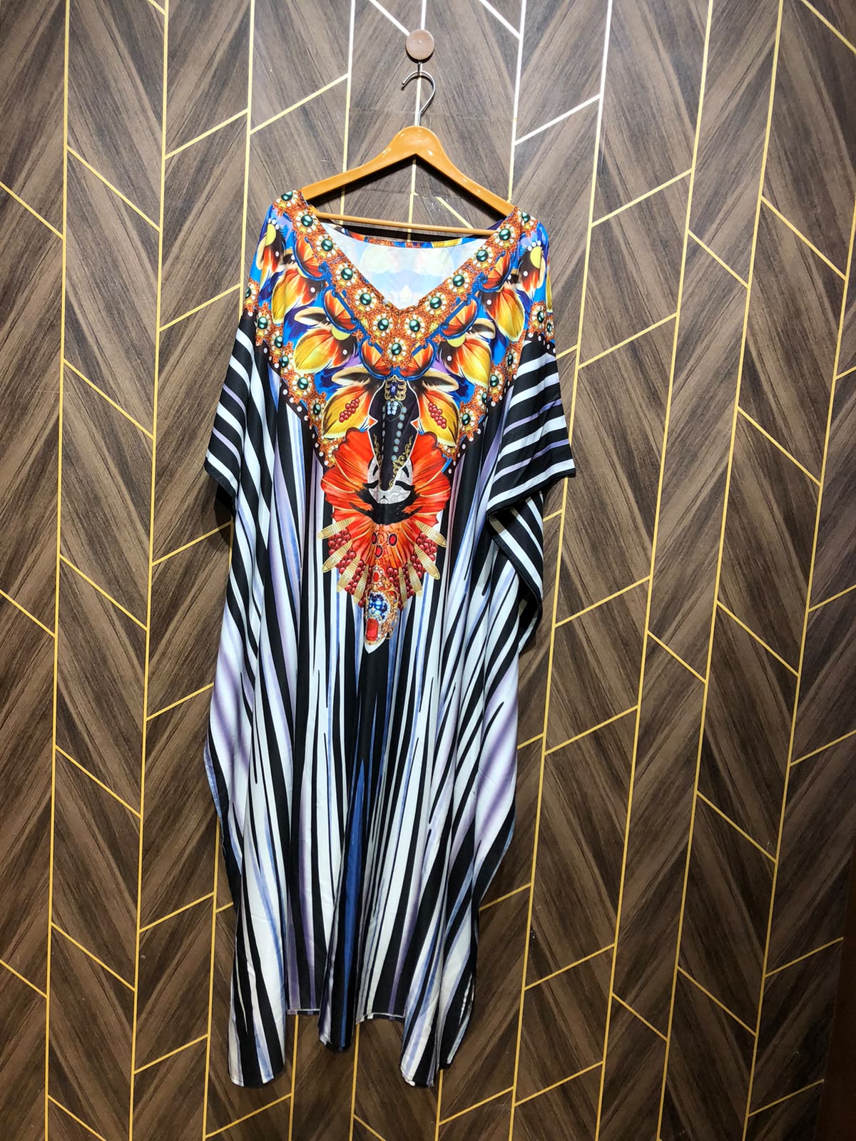 Western Kaftan  Silk Large | Size | standard   | Length 56