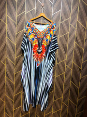 Western Kaftan  Silk Large | Size | standard   | Length 56