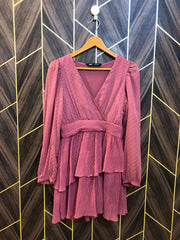 Mini Dress Chiffon X Small Size Chest 17 Length 32