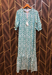 Western Long Maxi Silk X Large | Size | Chest 22 | Length 55