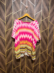 Western Top Chiffon  betterfly style – X-Large Size  Length: 27)