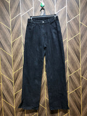 Women Wide Leg Jeans Medium Size High Waist 28 Length 41