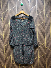 Women Long Shirt Chiffon Medium | Chest 19 | Length 36