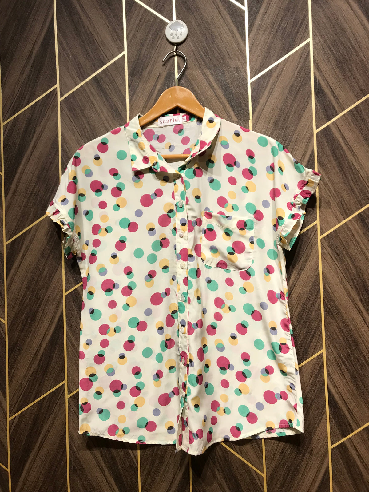 Western Top Medium Chest 19 Length 28 Chiffon