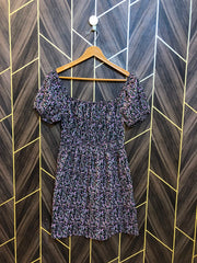 Mini Dress Chiffon X Small Size Chest 15 Length 35