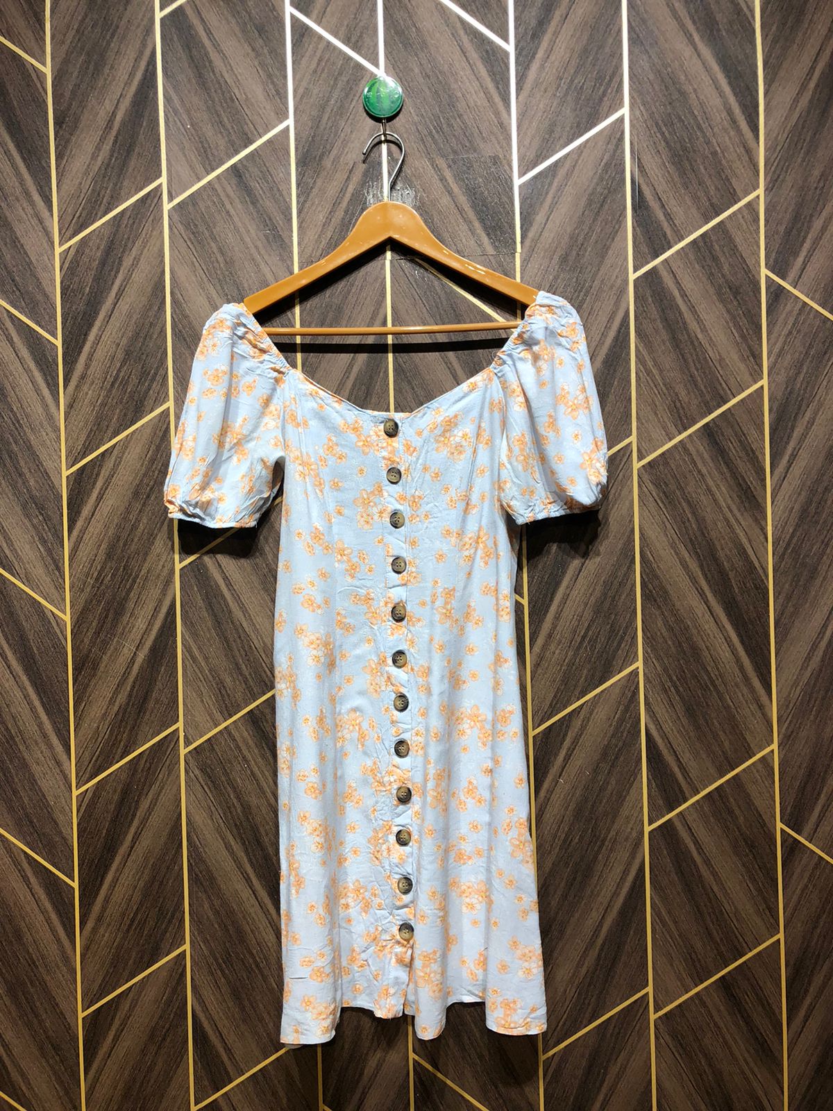 Mini Dress Chiffon X Small Size Chest 16 Length 32