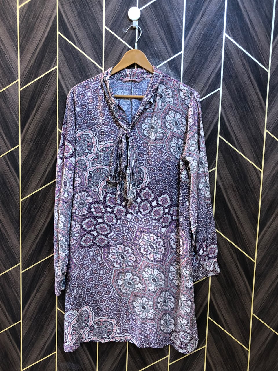 Women Long Shirt Linen 1XL | Chest 23 | Length 35