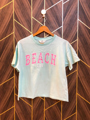 T-Shirt  crop Jersey Medium Size Length 21 baggy