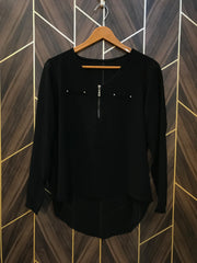 Top Small Chest 18 Length 24 Chiffon See through 1011