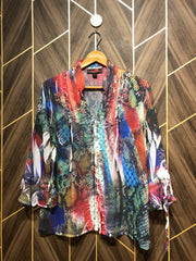 Western Top Small Chest 18 Length 25 Chiffon See through