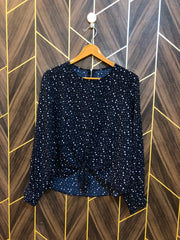 Western Top Chiffon – Large Size (Chest: 20, Length: 25  )