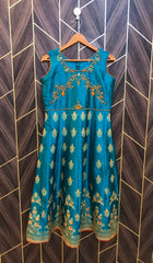 Western Long Maxi  dress  Silk Small | Size | Chest 18 | Length 46