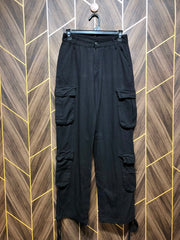 Women Wide Leg Cargo Jeans Small | Waist 28 | Length 40