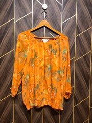 Western Top Chiffon (See Through) – Large Size (Chest: 21 , Length: 25 )