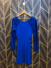 Mini Dress Net Jersey Medium Size Chest 19 Length 37