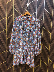 Women Long Shirt Chiffon Large | Chest 21 | Length 35 shrug