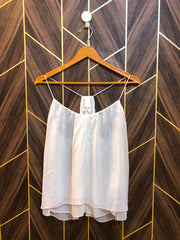 Trendy see through Chiffon CropTop Size X Small