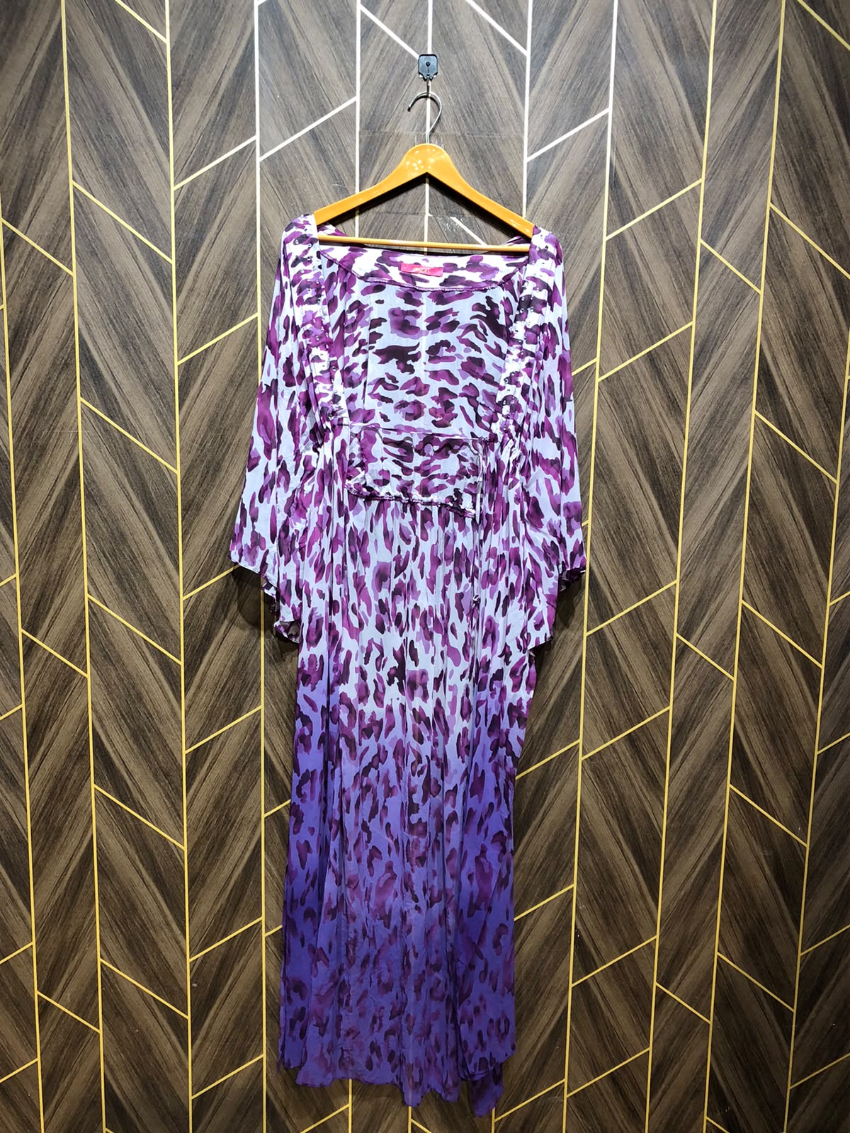 Western Long Maxi Chiffon Small | Size | Chest 18 | Length 57  shrug