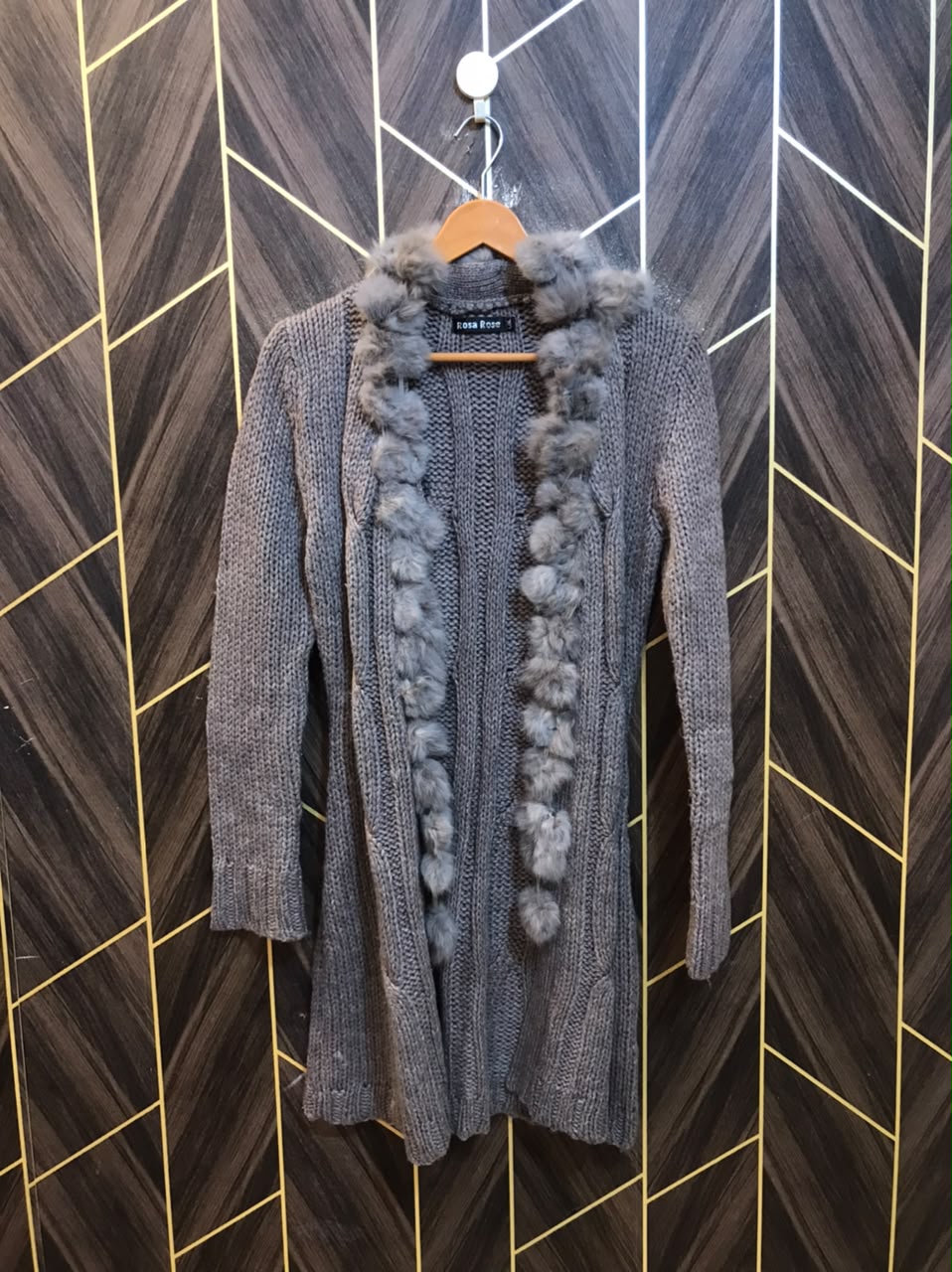 Women Wool Cardigan Sweater Small | Size | Chest 18 | Length 35