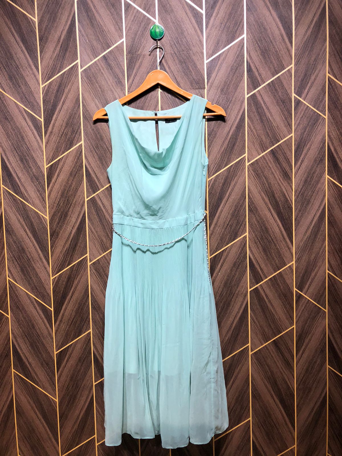 Mini Dress Chiffon X Small Size Chest 17 Length 43