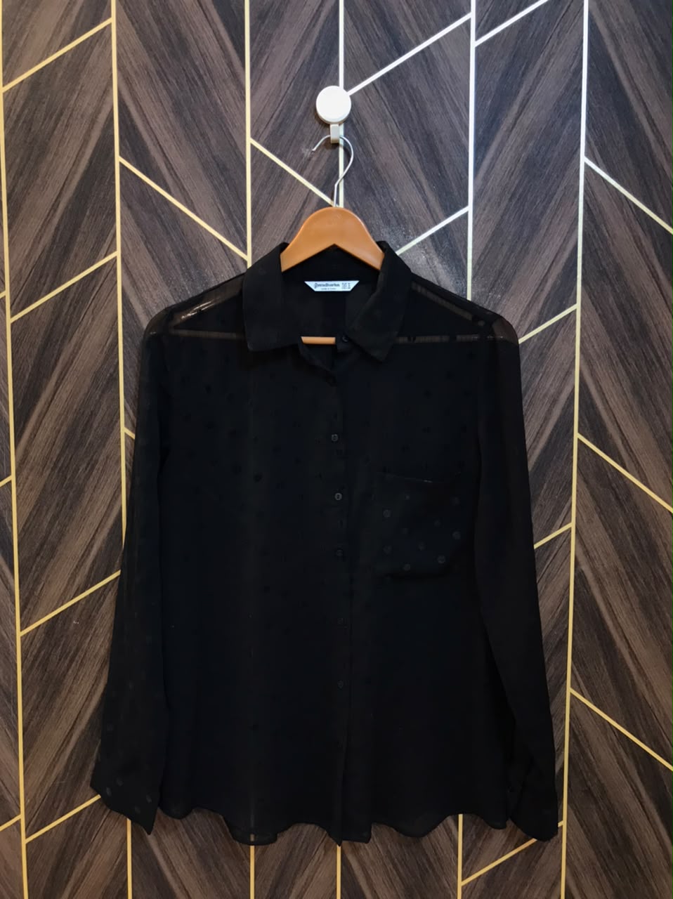 Western Top Chiffon (See Through) – Medium Size (Chest: 19, Length: 26 )