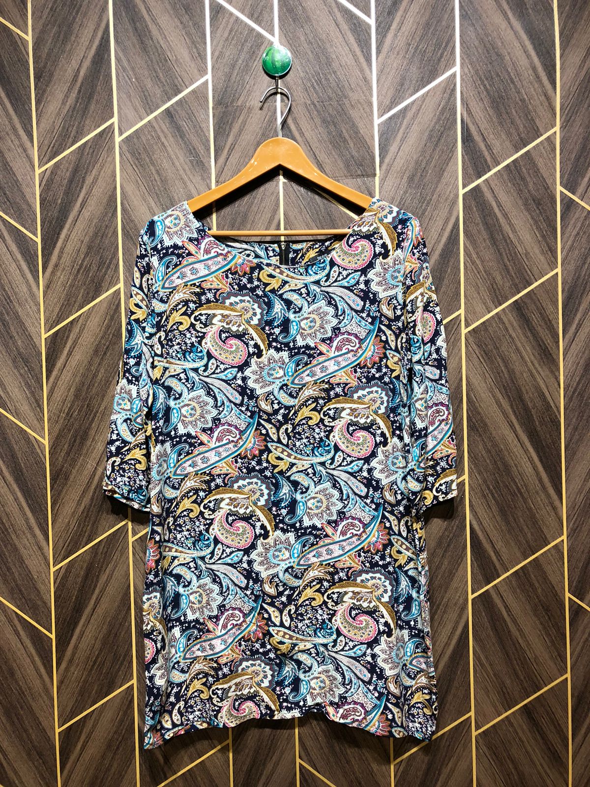 Women Long Shirt Linen Large | Chest 20 | Length 32