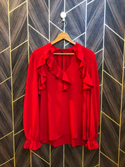 Western Top Chiffon – Large Size (Chest: 21 , Length: 29  )
